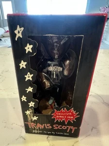 TRAVIS SCOTT BOBBLEHEAD HOUSTON ROCKETS LIMITED TO 3,000 RARE Cactus Jack Rapper - Picture 1 of 2