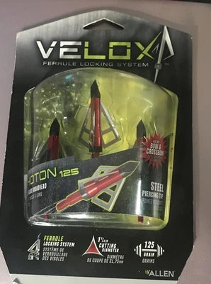 Allen Velox Photon125 fijo 3 hojas cabezal ancho 1 1/4 pulgada diámetro de corte Foto 1 de 2