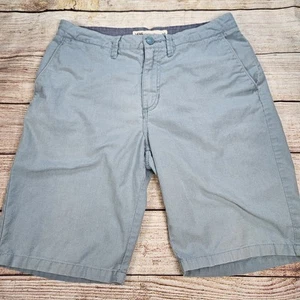 VANS Chino Shorts Mens Size 32 Blue Solid Flat Front Outdoors Skate Casual - Picture 1 of 6