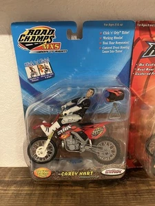 Road Champs MXS Carey Hart Jakks Honda Cr 250 Rare Moto x Dirt Bike Toy - Picture 1 of 2