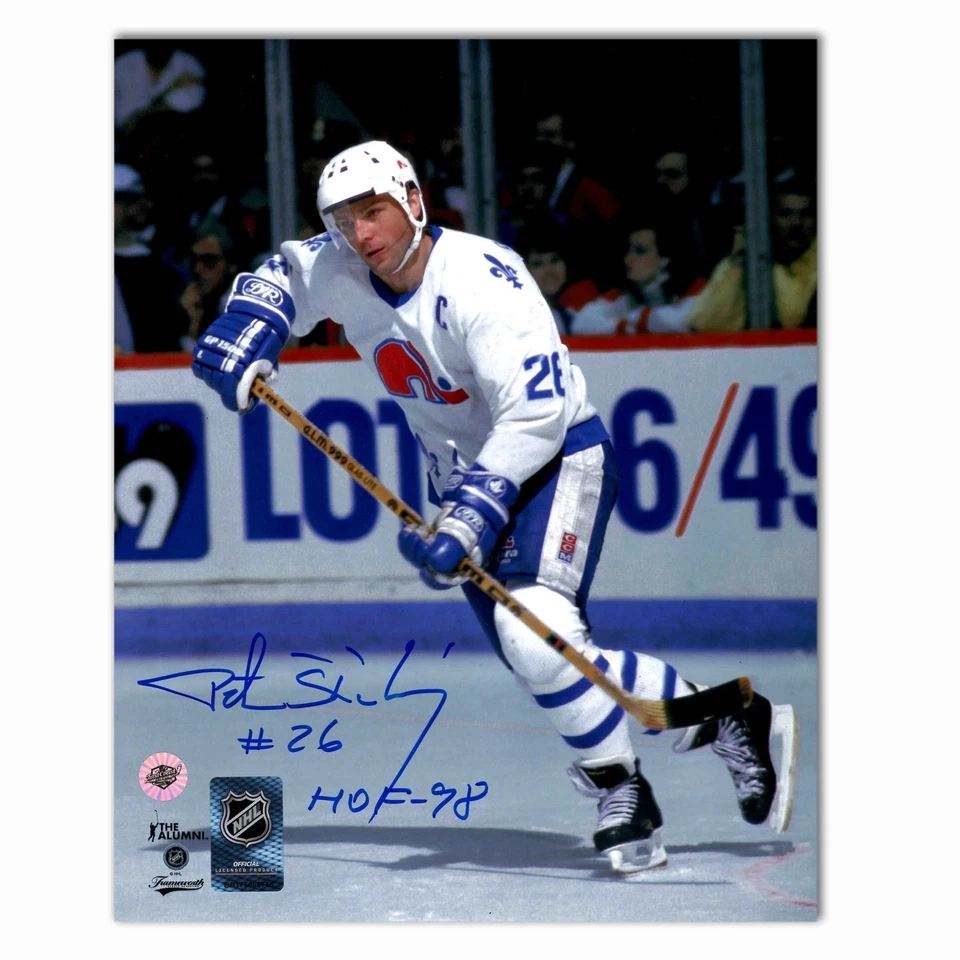 Peter Stastny Autographed Quebec Nordiques Away 8x10 Photo - Image 1 of 1