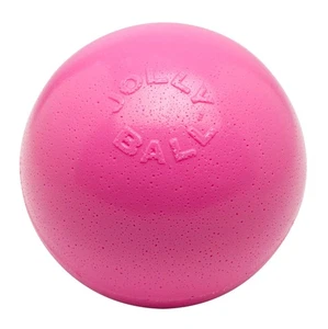Jolly Pet Bounce-N-Play Ball Pink 8 inch Bubblegum Scented Rubber Dog Toy - Picture 1 of 7