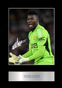Andre Onana Manchester United Football Signed Limited Edition Memorabilia Print - Picture 1 of 36