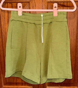 NWT Rebecca Taylor Jersey Short green Stretch Cotton stretch Waisted Size XS - Picture 1 of 6