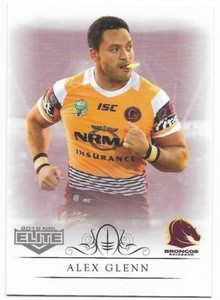 2018 NRL Elite Base Card (005) Alex GLENN Broncos