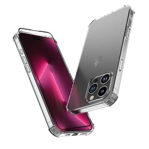 Funda transparente para teléfono iPhone 16 Pro Max/16/16 Pro/16 Plus + Protector de pantalla - Imagen 1 de 10