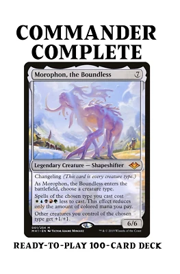 Morophon, the Boundless CHANGELING ELDRAZI TRIBAL Magic CustomCommander Deck - Image 1 of 4