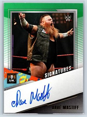 Dave Mastiff 2022 Panini NXT 2.0 WWE NXT Signatures Green AU #NS-DMS - Image 1 of 2