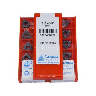 30pcs Carmex 16IR AG60 BMA High quality Threading blade Carbide Inserts - Image 1 of 3