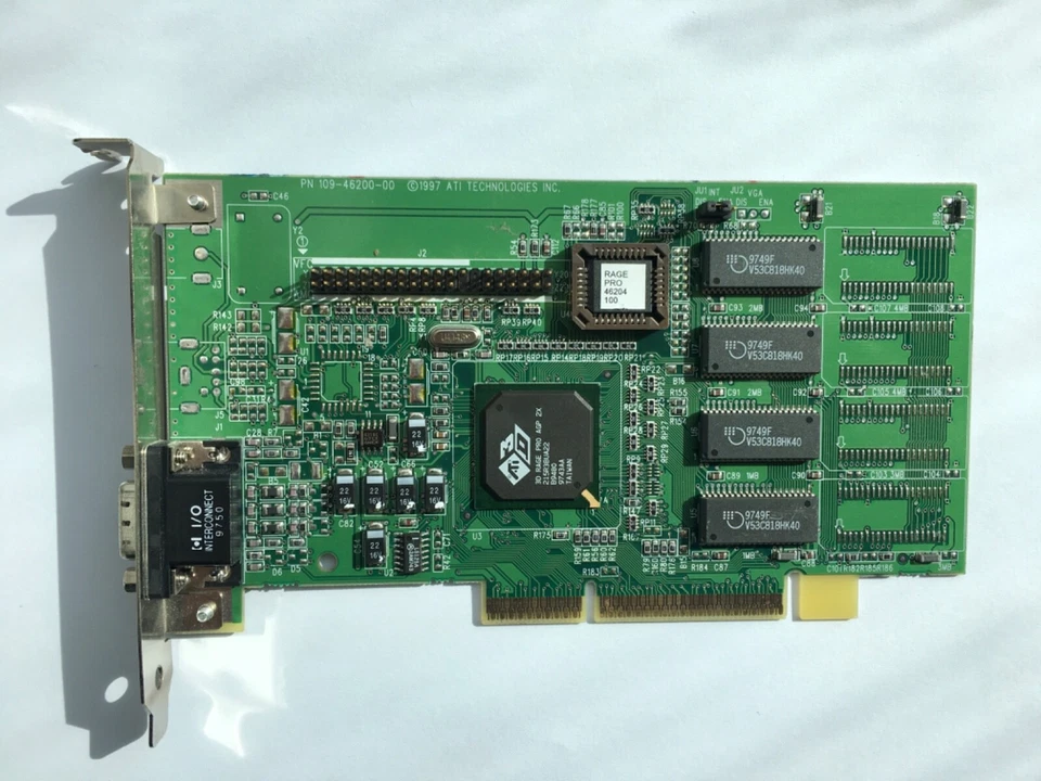 ATI 3D RAGE PRO 8MB 109-46200-00 VGA AGP 2X Graphics Card - Image 1 of 1
