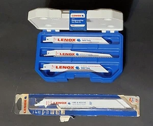 Assorted Lot of 10 New Lenox Reciprocating Saw Sawz-all Blades w/ Hard Case - Picture 1 of 9