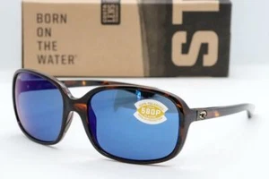 NUEVAS Gafas de Sol Costa Del Mar Riverton Tortuga/Espejo Azul 580P Lentes Polarizadas - Imagen 1 de 5