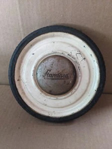 VINTAGE STANDARD TOY PEDDLE, PUSH, PULL, WHEEL, TIRE HUB CAP - Picture 1 of 9