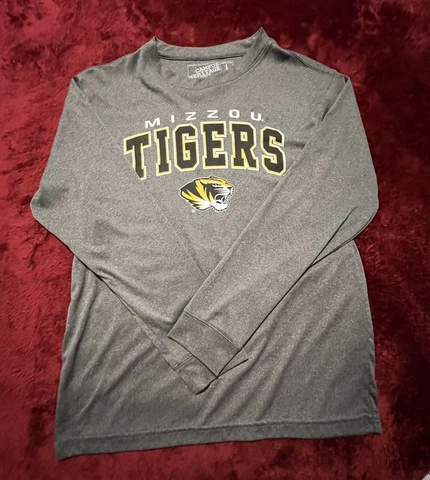 Campus Heritage BOYS/YOUTH Mizzou Tigers Long Sleeve T-Shirt Size LARGE 16-18 Cover