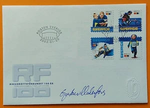 Scott 2452 a.D Sports Fed 2002 Rugby paralímpico FDC firmado por G. Malmfors - Imagen 1 de 1