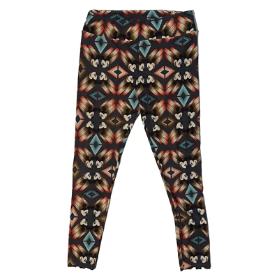 LuLaRoe Disney Mickey Mouse Aztec Printed Leggings Tall & Curvy - Image 1 of 4