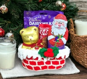 MODELLO MAGLIA - Decorazione tavola cesto camino natalizio 13 cm Lindt Cadbury - Foto 1 di 1