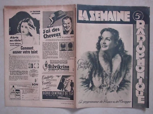 COVERAGE LA WEEK RADIOPHONIQUE Jahr 1947 - GISÈLE PASCAL - Studio HARCOURT - Bild 1 von 1