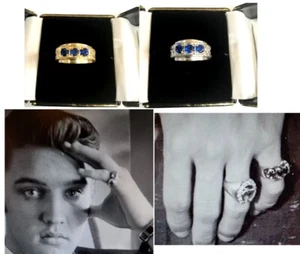 Elvis 3 stone ring - Picture 1 of 6