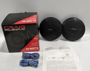 Craig Powerplay Speakers SG310 Pair IOB 6.5" Dual Cone Flush-Mount - Picture 1 of 6