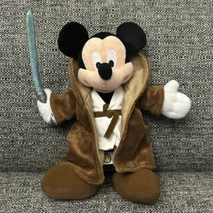Disney Star Wars Jedi Knight Mickey Mouse Attached Light Saber 12" Stuff Animal - Picture 1 of 16