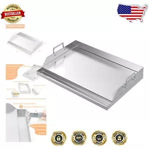 Lightweight Nonstick Stainless Steel Griddle - Ideal for Camping and Tailgating - Picture 1 of 7