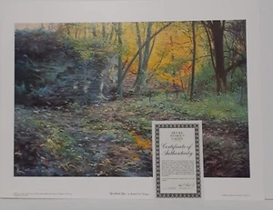 RICHARD THOMPSON "WOODLAND GLEN" Edition 69/1000" 26x17.25" 1983 NEW Mint - Picture 1 of 4