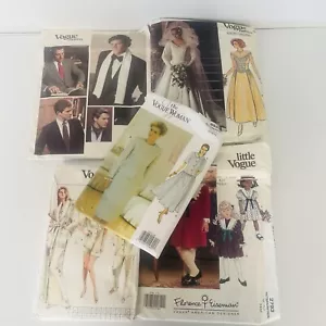5 X Vogue Bundle Sewing Patterns Women’s Men’s Children Sizes Varying Lot - Picture 1 of 11
