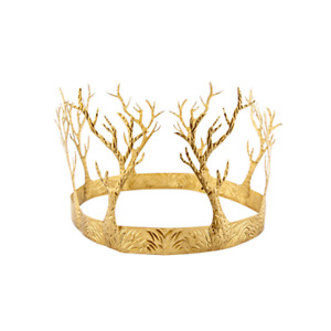 Wraparound Woodland Cult Occult Paiman Kings Queens Medieval Gold Metal Crown