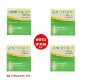 100 ONE TOUCH VERIO strisce reattive diabete test glucosio scadenza: 04-2026 - Foto 1 di 1