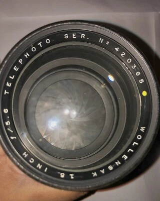 Polvoriento! Hazy! "Lente teleobjetivo Wollensak 15"" 5,6" Foto 1 de 4