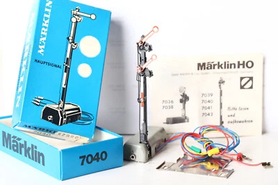Märklin H0 7040 Hauptsignal Formsignal 2 Flügel neuwertig in OVP (306916) #5916# - Bild 1 von 2
