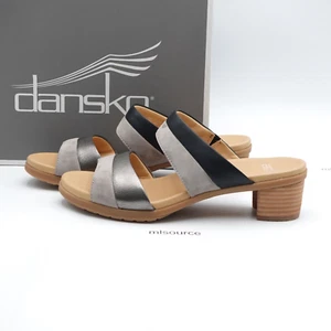 Dansko Theresa Multi Leather Slip-On Sandals Black Women's Size 8.5-9 / EUR 39 - Picture 1 of 7