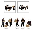 Delivery Man Simulation 1/64 Model Diorama Figures Collection Scene Props Doll