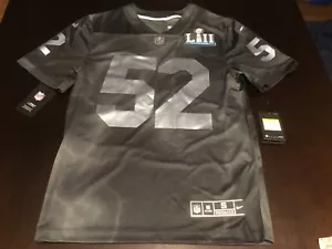 New Limited Edition Mens Nike Super Bowl LII 52 Size SMALL Black Silver $170 - Picture 1 of 9