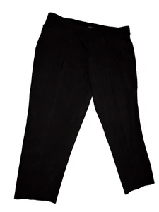 George Womens SZ 1X/16W Blk Pull-On Pants W42/L27.5 pockets poly/rayon/spandex - Picture 1 of 4
