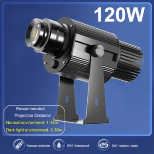 120W Logo GOBO Projector for Business Waterproof Rotational AD Sign Logo Light - Picture 1 of 20