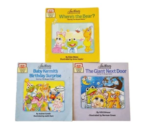 Jim Henson's Muppet Babies 3 Stories Read Along Books Only No Tapes 1986 - Foto 1 di 9