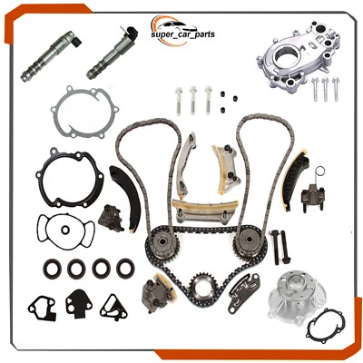 Fit 07-16 Cadillac Suzuki 3.6L Timing Chain Kit Oil Pump Water Pump VTC Solenoid Foto 1 de 4