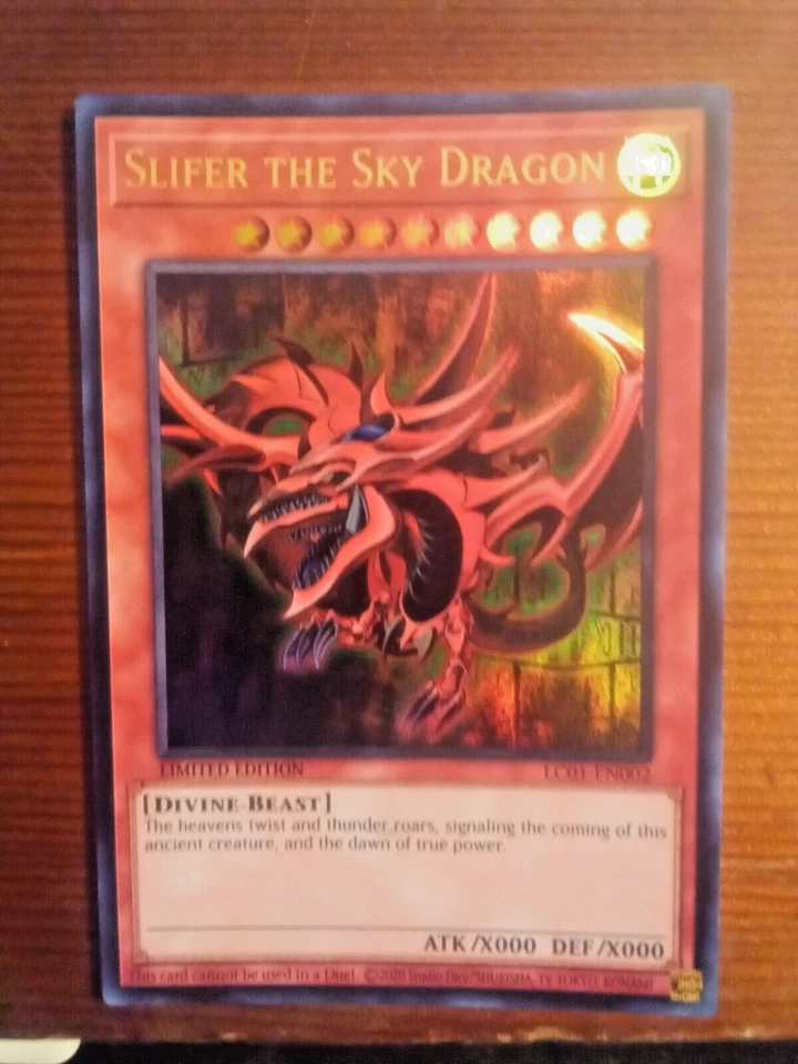 FOIL Slifer the Sky Dragon LC01-EN002 25th Anniversary Limited Edition Card - Image 1 of 1
