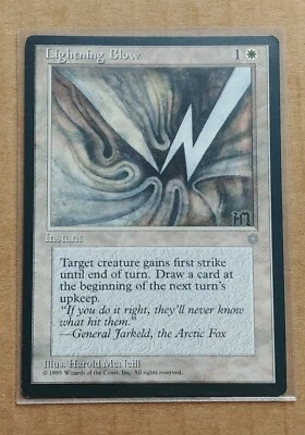MTG Lightning Blow - Instant Magic The Gathering Ice Age 1995 - Image 1 of 2