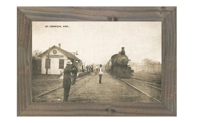 Estación de tren de ferrocarril depósito St Francis Arkansas AR Foto 1 de 2