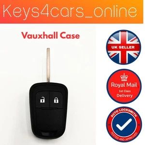 2 Button Key Case Shell Cover For Vauxhall Astra J Remote Fob 2009 - 2016 - Picture 1 of 2