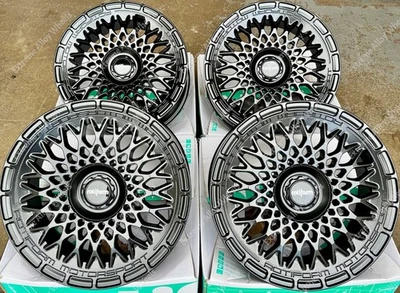 19" Black LHR-M Alloy Wheels Fit Renault Grand Scenic Kadjar Laguna Megane 5x114 - Image 1 of 4