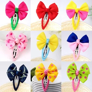 12pcs Bowtie Children Hair Snap Bow-knot Clips Hair Grip Clips Hairpin (Random - Picture 1 of 4