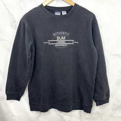VTG B.U.M. Equipment Sweatshirt Youth XL BUM 90s Crew Neck Pullover Logo 1990s - Image 1 of 4
