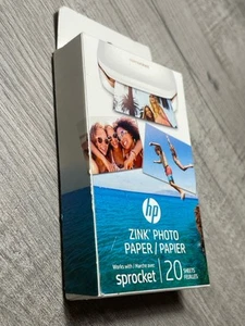 HP Zink 1AH01A Sticker Photo Paper - 20 Sheet - Picture 1 of 6