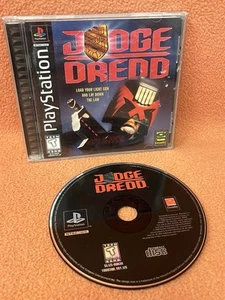 Judge Dredd PlayStation 1 PS1 PSOne Etiqueta Negra Juego Completo Tarjeta Reg! - Imagen 1 de 6