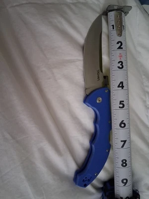 Cold Steel Talwar Talwar 4 pulgadas Tri-Ad S35VN G10 Bush Ranger azul Foto 1 de 4