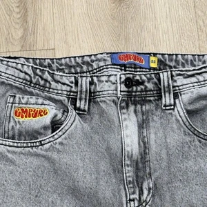Herren Empyre Relax Loose Skate Baggy Jeans Y2K Scramble Grey Acid Gr. 32 - Bild 1 von 7